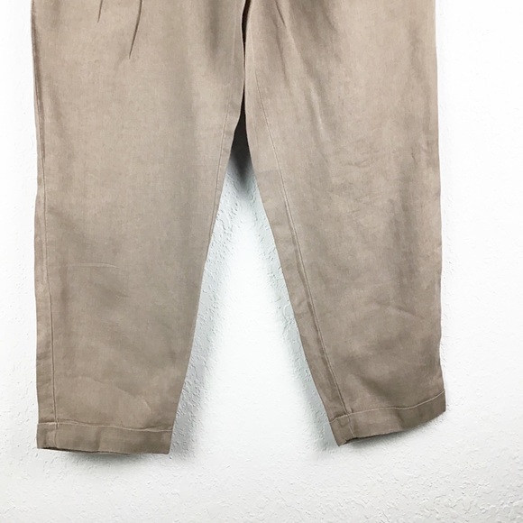 LOFT  Marisa Cuffed Cropped Pants In Linen - Picture 3 of 6